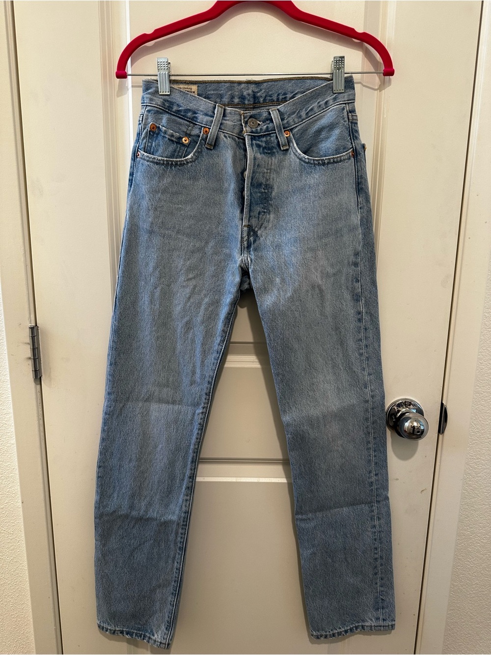 Levi's 501 Light Blue Women's Straight-Leg Jeans